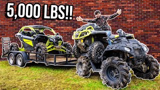 TOWING WITH THE POLARIS 850! WE BROKE IT!