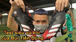 Thử Thách Bóng Đá Test đôi giày của thủ môn Bùi Tiến Dũng U23 Việt Nam , sút Penalty mùa cúm Corona