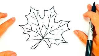 How to draw a Autumn Leaf | Autumn Leaf Easy Draw Tutorial