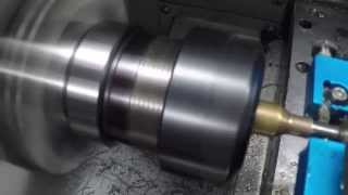 Neck turning 6 X 47 Lapua brass on a Haas TL1