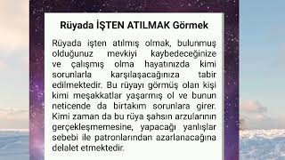 rüyada işten atılmak