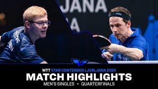 Felix Lebrun vs Jonathan Groth | MS QF | WTT Star Contender Ljubljana 2024