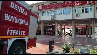 Ekiplerimiz datça orman yangınına hareket etti #datça #ormanyangını #denizli #fire #itfaiye