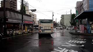 名古屋市交通局名古屋市営バス幕回し行先変更確認回送新大正橋西幹栄2系統栄行き一般系統白色金山系統黒色栄系統ピンク色名駅系統緑色右回り系統茶色幹系統青色