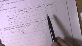 Standardised Scores - Z Values - Normal Distribution