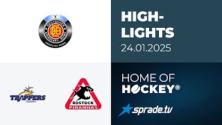 24.01.2025 - Highlights - Tilburg Trappers vs. Rostock Piranhas