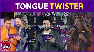 Tounge Twister | Maheen Obaid and Basit Rind | Game Show Aisay Chalay Ga | Danish Taimoor Show