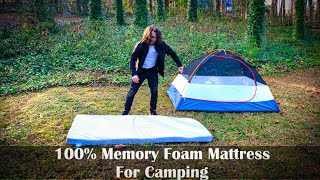 Most COMFORTABLE Mattress For Camping | Reviewing BETTER HABITAT 100% Memory Foam Roll-Out Mattress