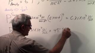 Solar Constant via Stefan Boltzmann Law