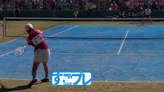 すごプレソフトテニス　国民体育大会2018　成年女子　決勝戦　東京都ー広島県２　林田ー尾上