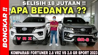 Bongkar !! Perbandingan Toyota Fortuner 2.8 VRZ VS 2.8 GR SPORT 2023 || Exterior \u0026 Interior Terbaru