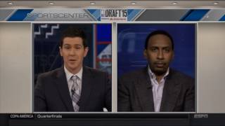 Stephen A. Smith Rant on NY Knicks Draft Pick | LIVE 6 25 15