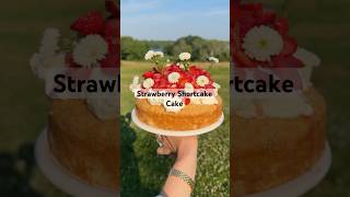 strawberry shortcake cake is what summer dreams are made of. #summercake #summerrecipes