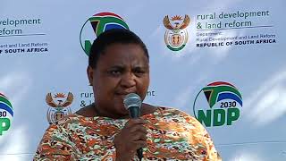 Minister Thoko Didiza meets Agriculture, Land Reform and Rural Development staff