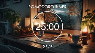 8-HOUR Pomodoro 25/5 📚 Lofi Beats to Study and Relax, Working Productivity 📚 Focus Station