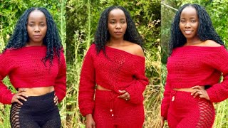 How to Crochet a Cropped Over-the-Shoulder Sweater - Step-by-Step Tutorial | Easy Beginners Pattern