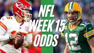 NFL Opening Lines Report | Week 15 NFL Odds | Point Spreads, Moneylines, Betting Totals
