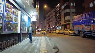 Night Walk on Nuripaşa 58th Boulevard in Zeytinburnu/İstanbul! | 4K Walking Tour