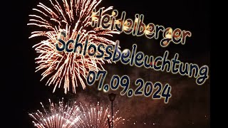 Heidelberger Schlossbeleuchtung 07.09.2024  ( Höhere Bildqualität anklicken )