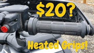 $20 Heated Hand Grips for ATV, Dirt Bike, Motorcycle, etc. Are they any good? Tested on CF Moto 600