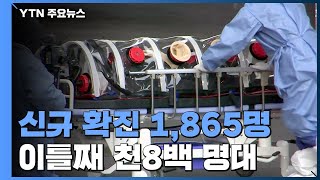 코로나19 신규 확진 1,865명...이틀째 천8백 명대 / YTN