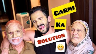 Garmi ka solution MULTANI MiTTi😁apny sath sath Amma BaBa ko bhi lga di..