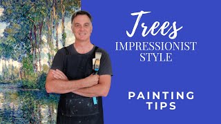 How to Paint TREES in an Impressionist Style 🌳 (Oil Demo)