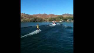 Bre water skiing