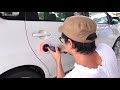 polishing car with a drill driver 用電轉來給汽車抛光，只需買一個合適的借頭和海綿