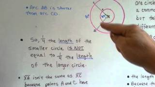 Concentric Circles, Radius, Arc (Geometry #197)