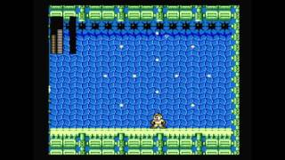 CGR Gameplay - MEGA MAN 2 (NES) Boss Battle: Bubbleman