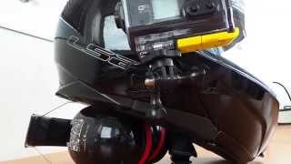 Sony HDR-AS30V helmet mount on the side with GoPro parts HDR-AS15V HDR-AS100V HDR-AS20 HDR-AS10