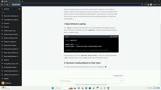 Dynamic loading of python modules