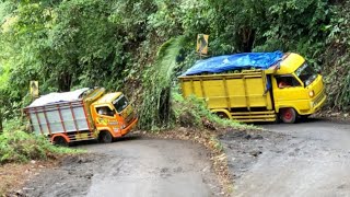 Nekat naik di tanjakan lebakharjo jalan licin