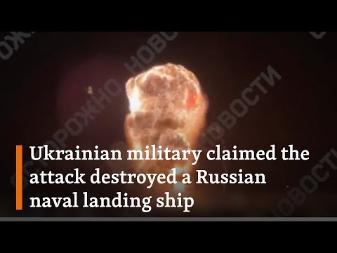 Video: Ukraine Strikes Major Naval Port In Russian-Occupied Crimea ...