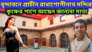 বৃন্দাবনে প্রাচীন রাধাগোপীনাথ মন্দির কৃষ্ণের পাশে আছেন জাহ্নবা মাতা | Radhagopinath Mandir Vrindavan