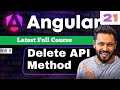Angular 21 Tutorial in Hindi #55 | HTTP DELETE API Integration with Json Server  #angular21