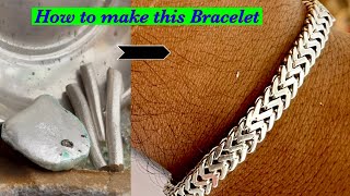 S Design Silver Bracelet Making | How Silver Bracelet is Made | 2 Design Bracelet in one