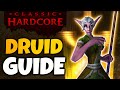 HARDCORE Druid Leveling Guide 1-60 Self Found Mode