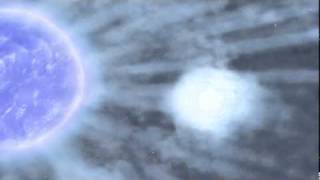 Supergiant Shoots Matter at Neutron Star, Flare Ensue