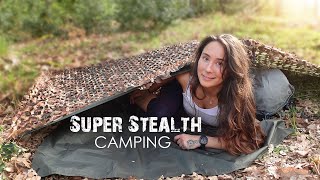 Super Stealth Camping 👀 Solo Wild Camping - Close to a Road but Completely Hidden