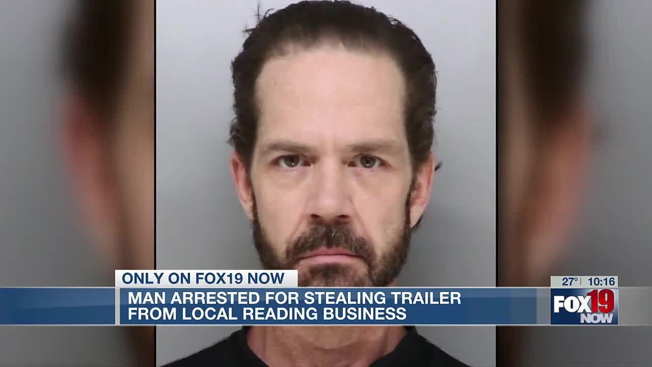 Man Arrested For Stealing Trailer From Reading Business - YouTube