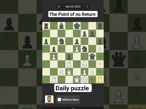 The Point of no return #puzzle #chesspuzzle #chess #chessgame #shorts