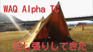 WAQ Alpha TC (アルファTC)  試し張りしてきた