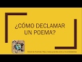 ¿Cómo declamar un poema? Consejos útiles para recitar (mayor enfoque en voz). ¡Éxito, declamador!