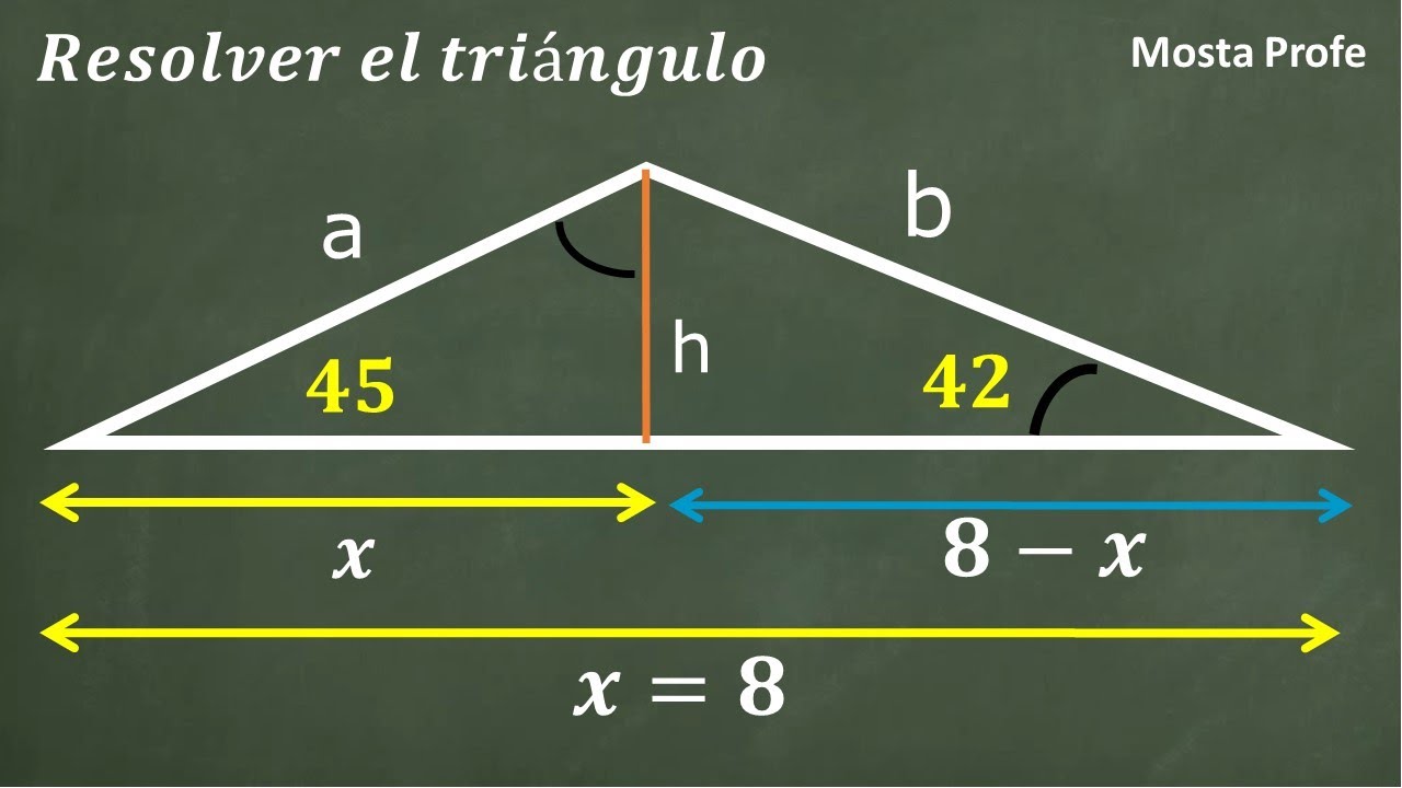 Como Calcular Sacar Ángulos Lados De Triángulos Lado En Común Dados ...