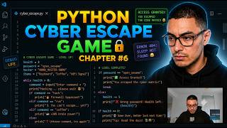 Python Live Stream Chapter #6 (Cyber Escape Game)(Free Course ) PCEP Certified Entry Level Program