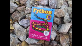 Phantom Fireworks - Python Black Snakes novelty snake firework