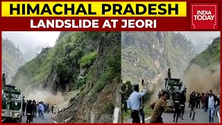 Himachal Pradesh: Landslide At Jeori Blocks Shimla-kinnaur Highway