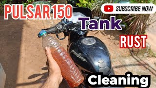 Pulsar 150 Tank Rust cleaning video #pulsar150 #tank #rust  #cleaning #video #malayalam